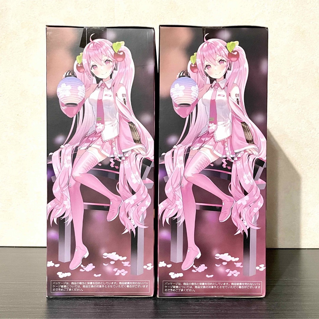 【新品】初音ミク✧桜ミク AMP+フィギュア ～ 桜提灯ver. ～ 2種セット