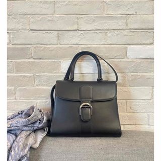 デルヴォー(DELVAUX)のデルヴォー ブリヨン MM ブラック 美品(ハンドバッグ)