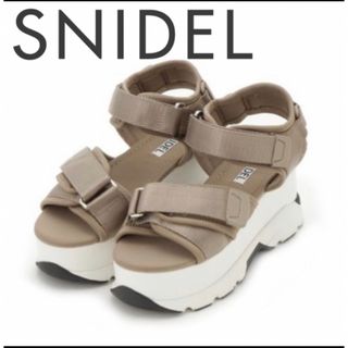 snidel スニーカーソールサンダル ベージュ