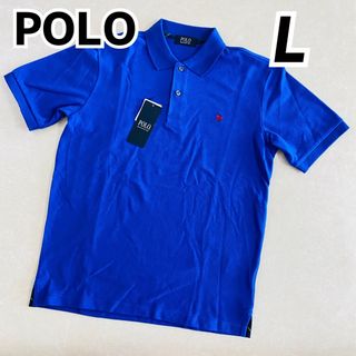 POLO BCS ポロ メンズ 半袖ポロシャツ  ブルー  L②(ポロシャツ)