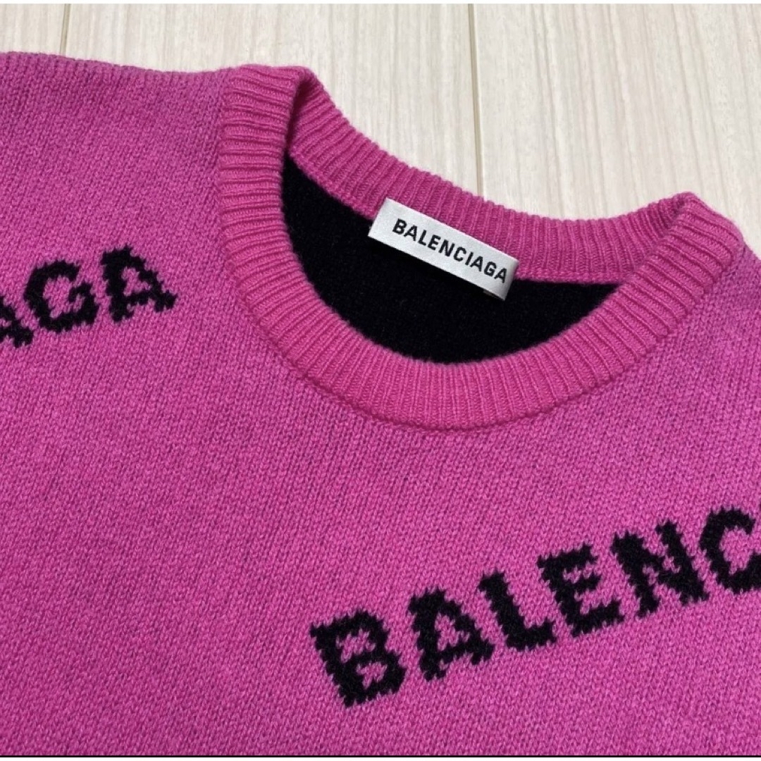 Balenciaga(バレンシアガ)のBALENCIAGA  ロゴニット　セーター　サイズ36 レディースのトップス(ニット/セーター)の商品写真