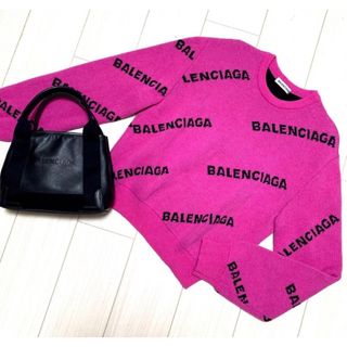 バレンシアガ(Balenciaga)のBALENCIAGA  ロゴニット　セーター　サイズ36(ニット/セーター)