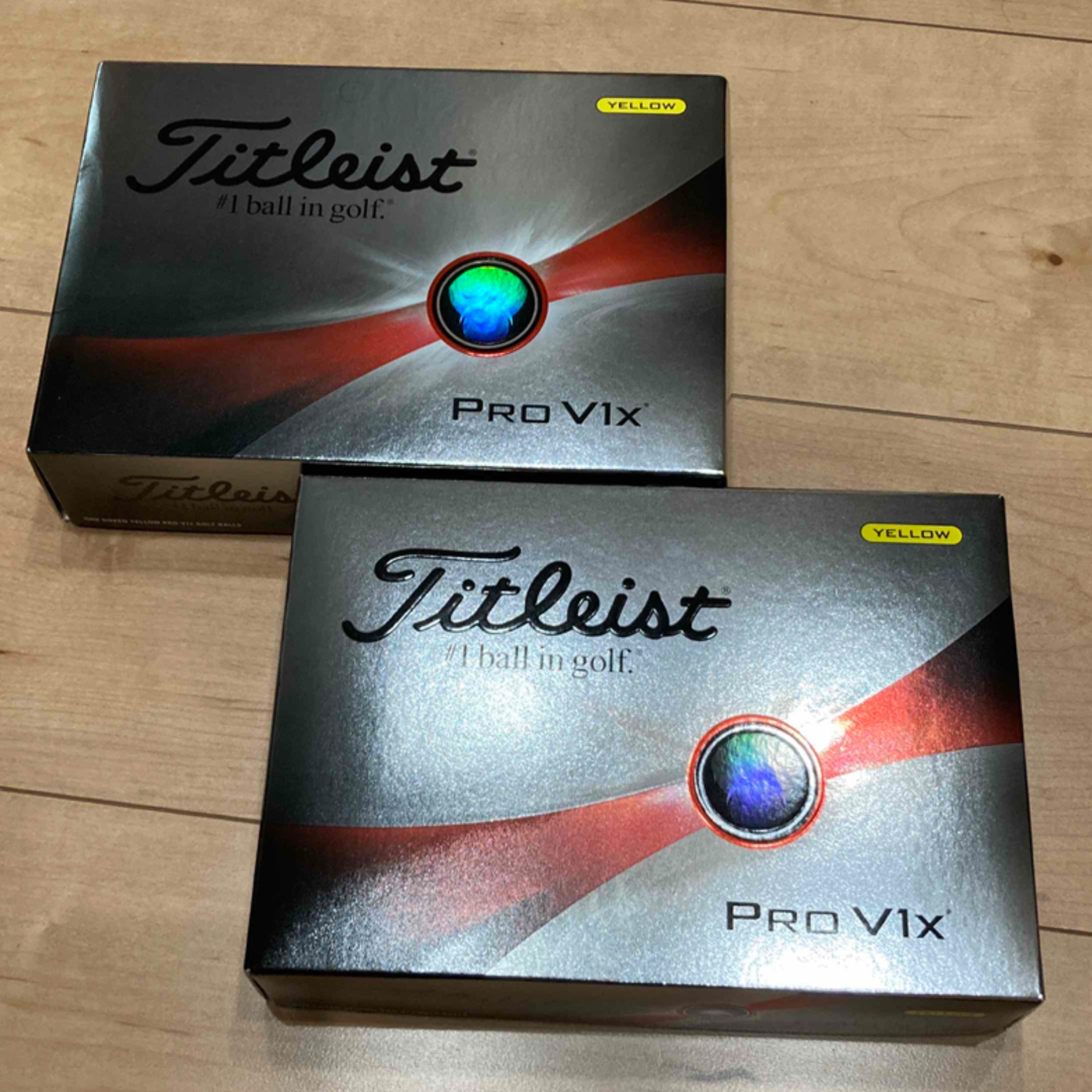 Titleist - タイトリスト プロV1X PRO V1X 23 イエロー 2ダースの通販 ...