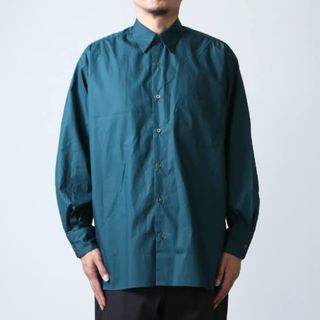 マーカウェア(MARKAWEAR)のMARKAWARE COMFORT FIT SHIRTサイズ1 ペトリウムブルー(シャツ)