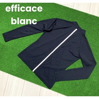 efficace - エフィカスブラン　フルジップブルゾン　長袖モックネック　S