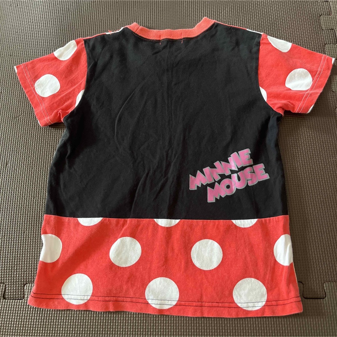 Disney(ディズニー)の公式　ディズニー　 ミニー フェイスプリント　半袖　Tシャツ キッズ/ベビー/マタニティのキッズ服女の子用(90cm~)(Tシャツ/カットソー)の商品写真