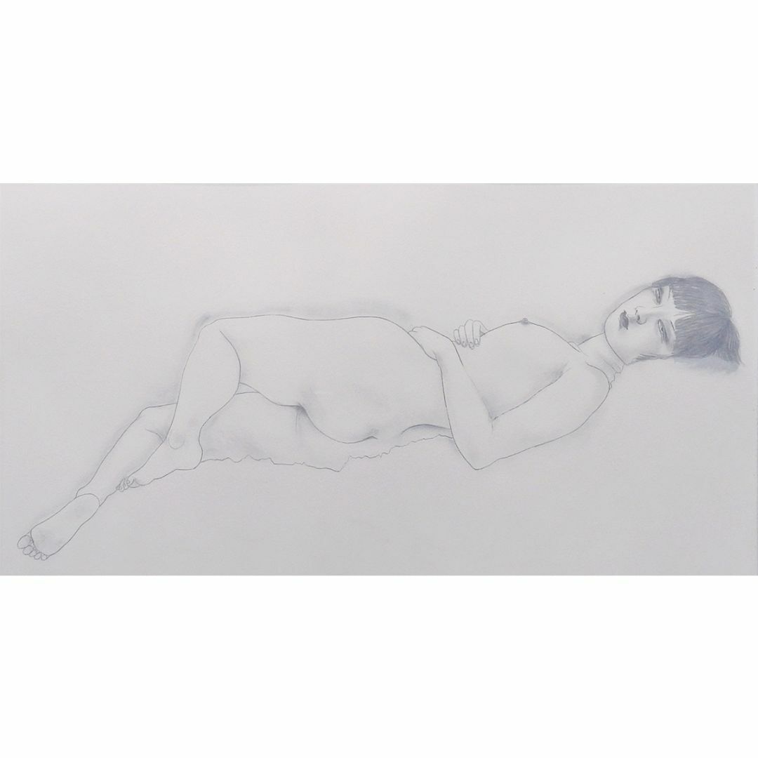 加山又造 横になる裸婦Ⅱ-2 人物画 女性像 美人画 絵画 版画 真作保証-