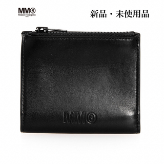 エムエムシックス(MM6)のMM6 エムエムシックス メゾンマルジェラ 二つ折り財布 ブラック(財布)