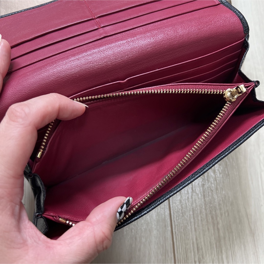 LOEWE - 綺麗!LOEWE ロエベ アナグラム柄 長財布 南京錠付 ブラック