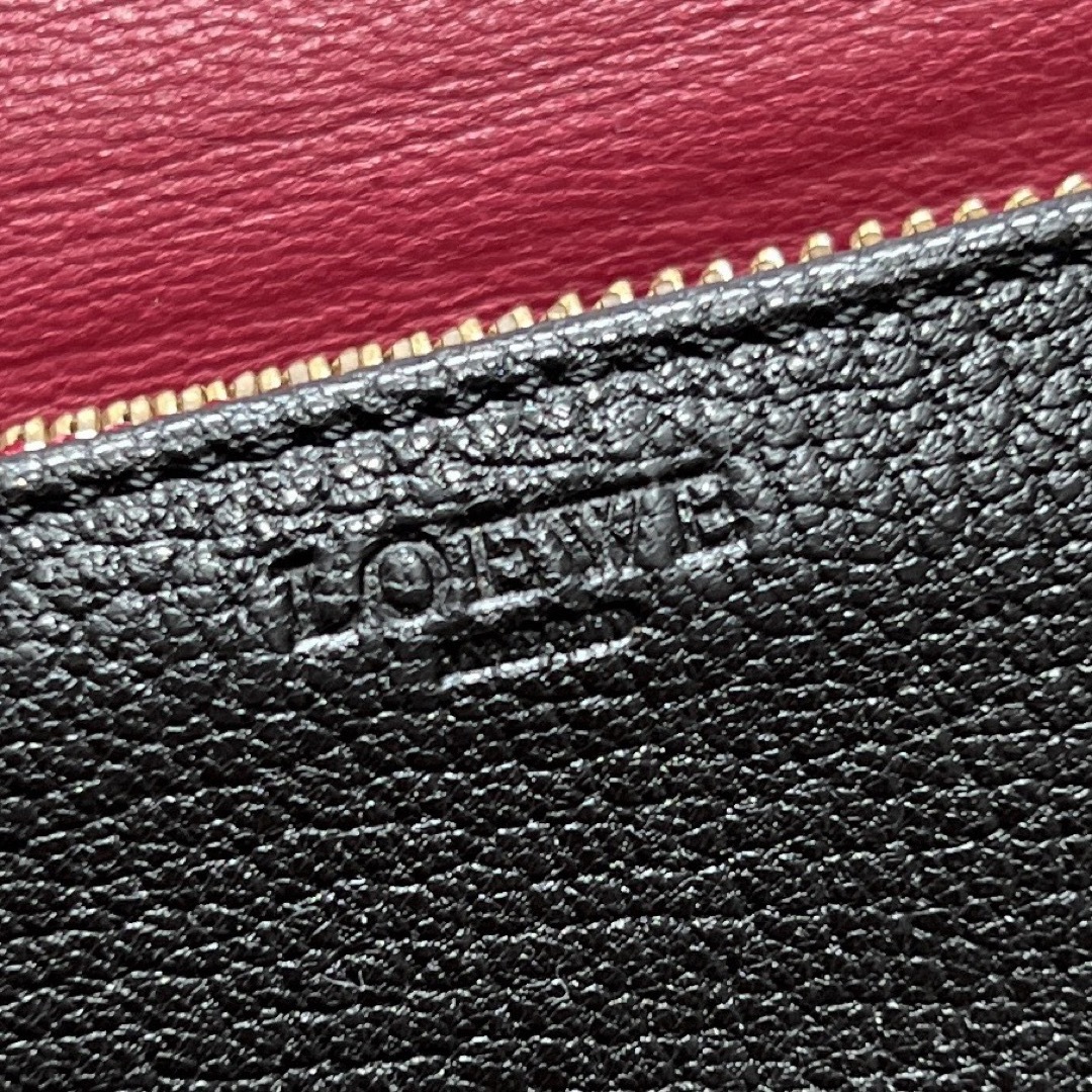 LOEWE - 綺麗!LOEWE ロエベ アナグラム柄 長財布 南京錠付 ブラック