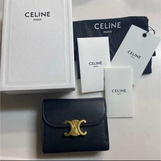 celine - 【極美品】セリーヌ トリオンフ ミニ財布 三つ折り財布 の