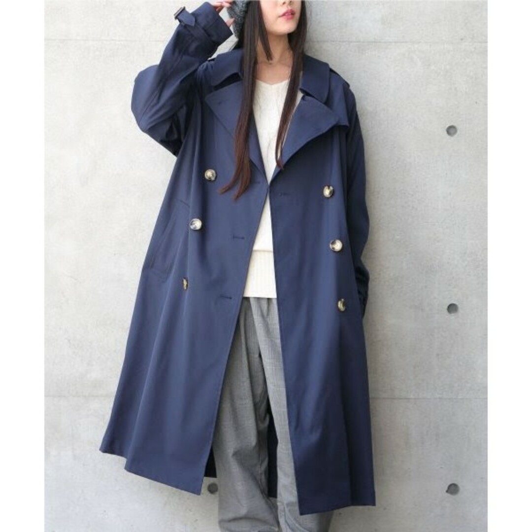 somariクラシカルトレンチコートオシャレウォーカー