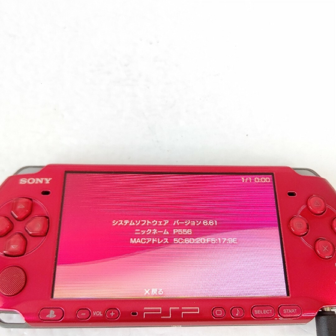 SONY　psp3000 ラディアントレッド　美品　プレイステーションポータブル