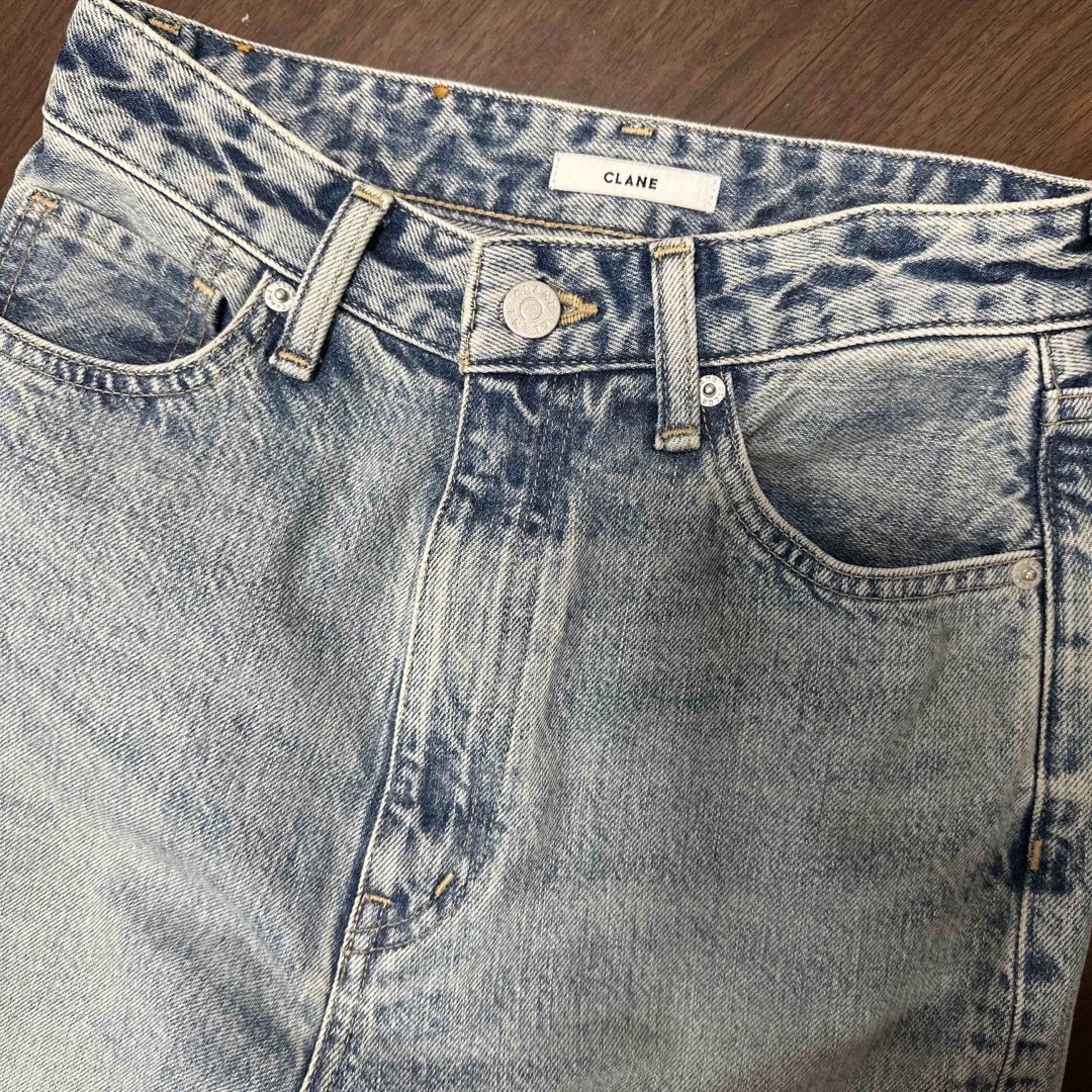 CLANE(クラネ)のCLANE SECOND DENIM PANTS アイスブルー サイズ0 レディースのパンツ(デニム/ジーンズ)の商品写真