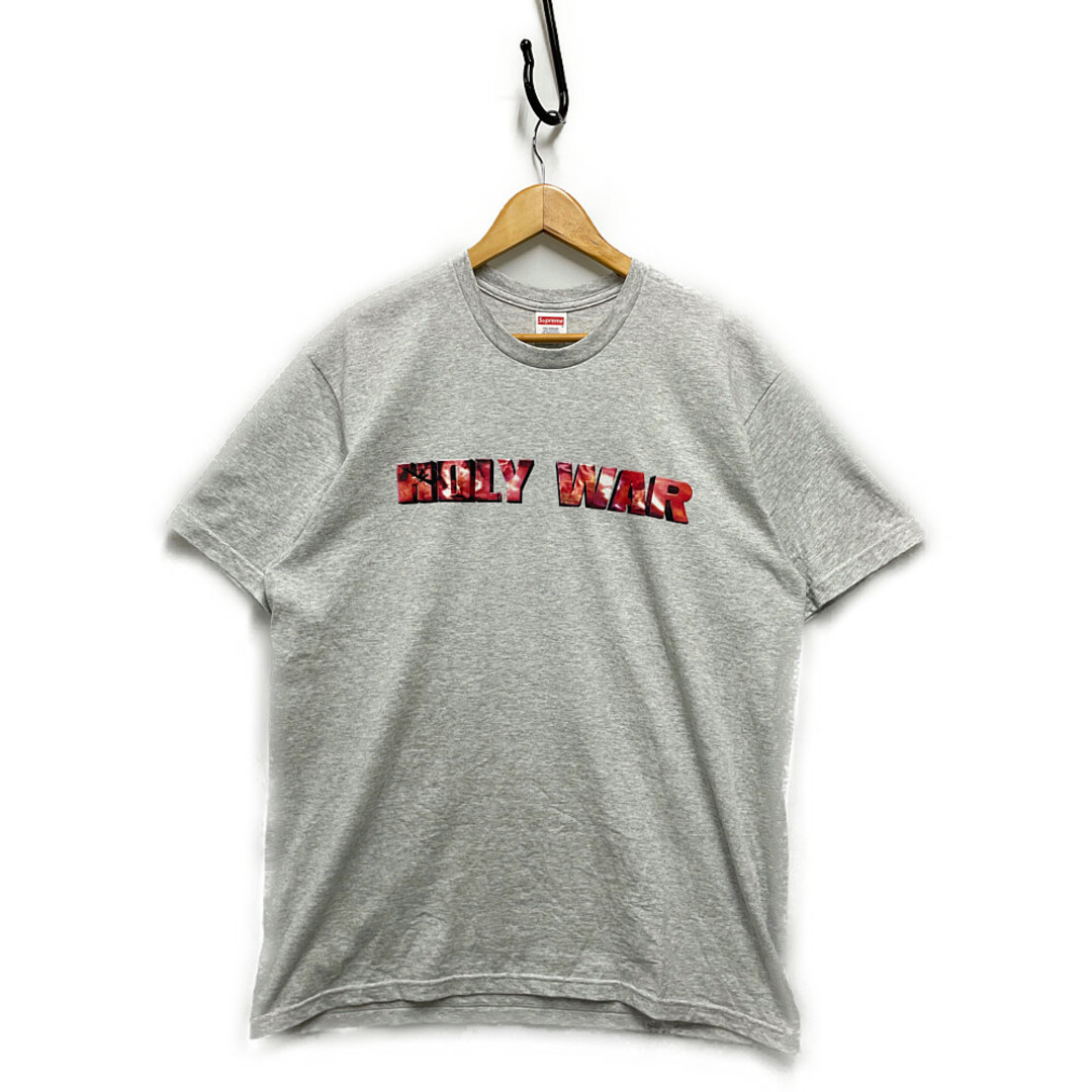 SUPREME シュプリーム 23AW Holy War Tee 半袖Ｔシャツ アッシュグレー サイズL 正規品 / B4300