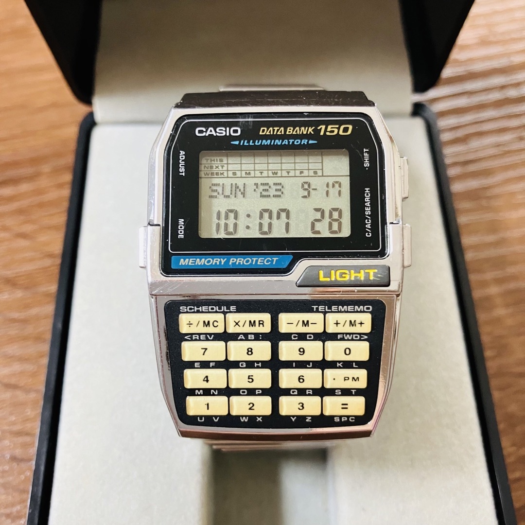 CASIO カシオ データバンクDBCー1500 シルバー 電池交換済 - 腕時計 ...