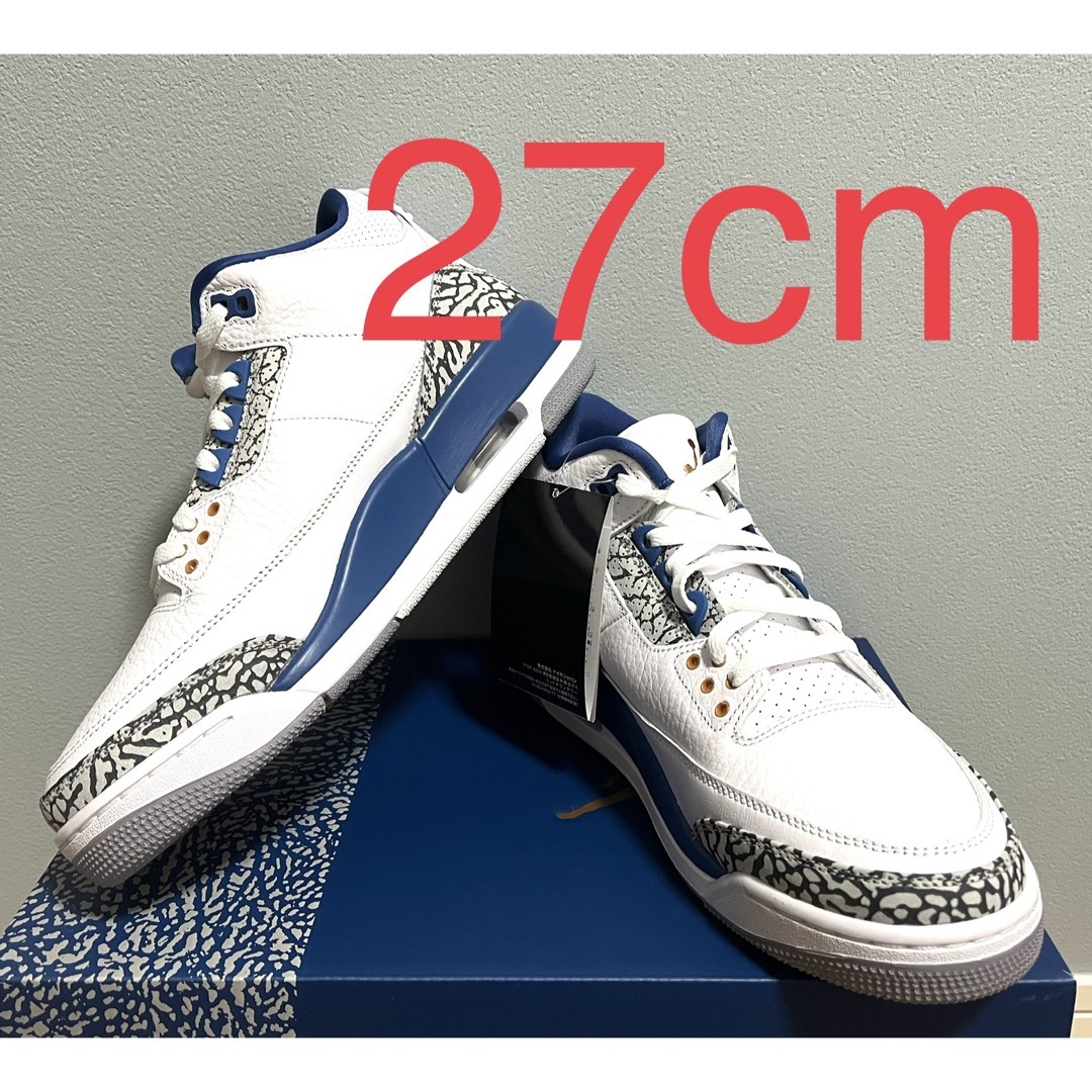 【新品未使用】NIKE Air Jordan3 トゥルーブルー（27cm）