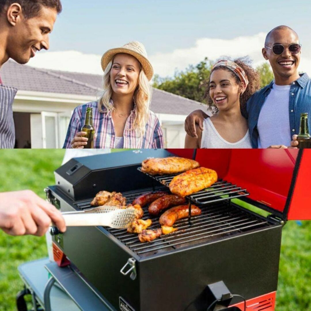 ポータブル スモーク グリル 燻製 BBQ1台 4-6人用 AS300