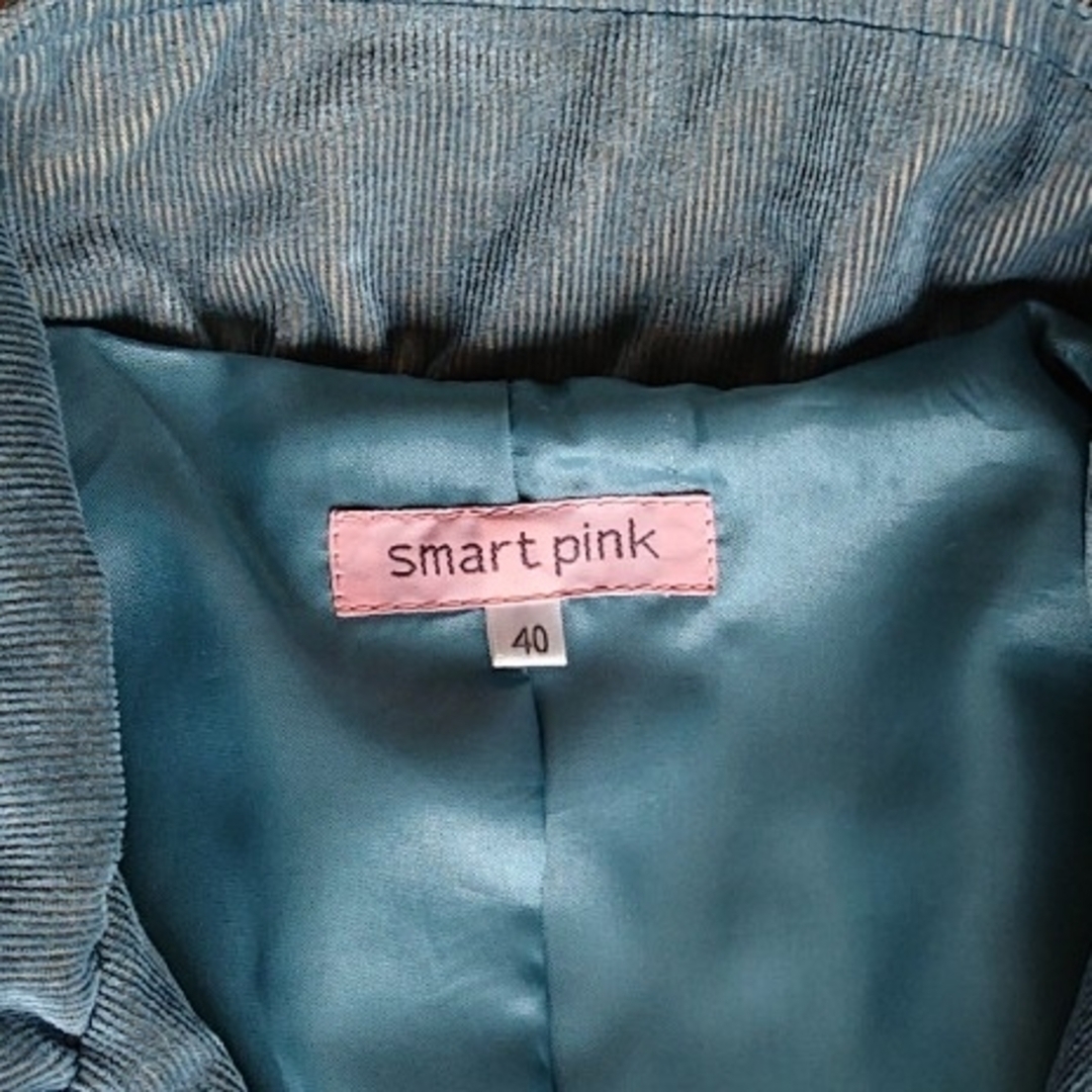 smart pink(スマートピンク)の日本製 スマートピンク  レディース コーデュロイ テーラードジャケット レディースのジャケット/アウター(テーラードジャケット)の商品写真