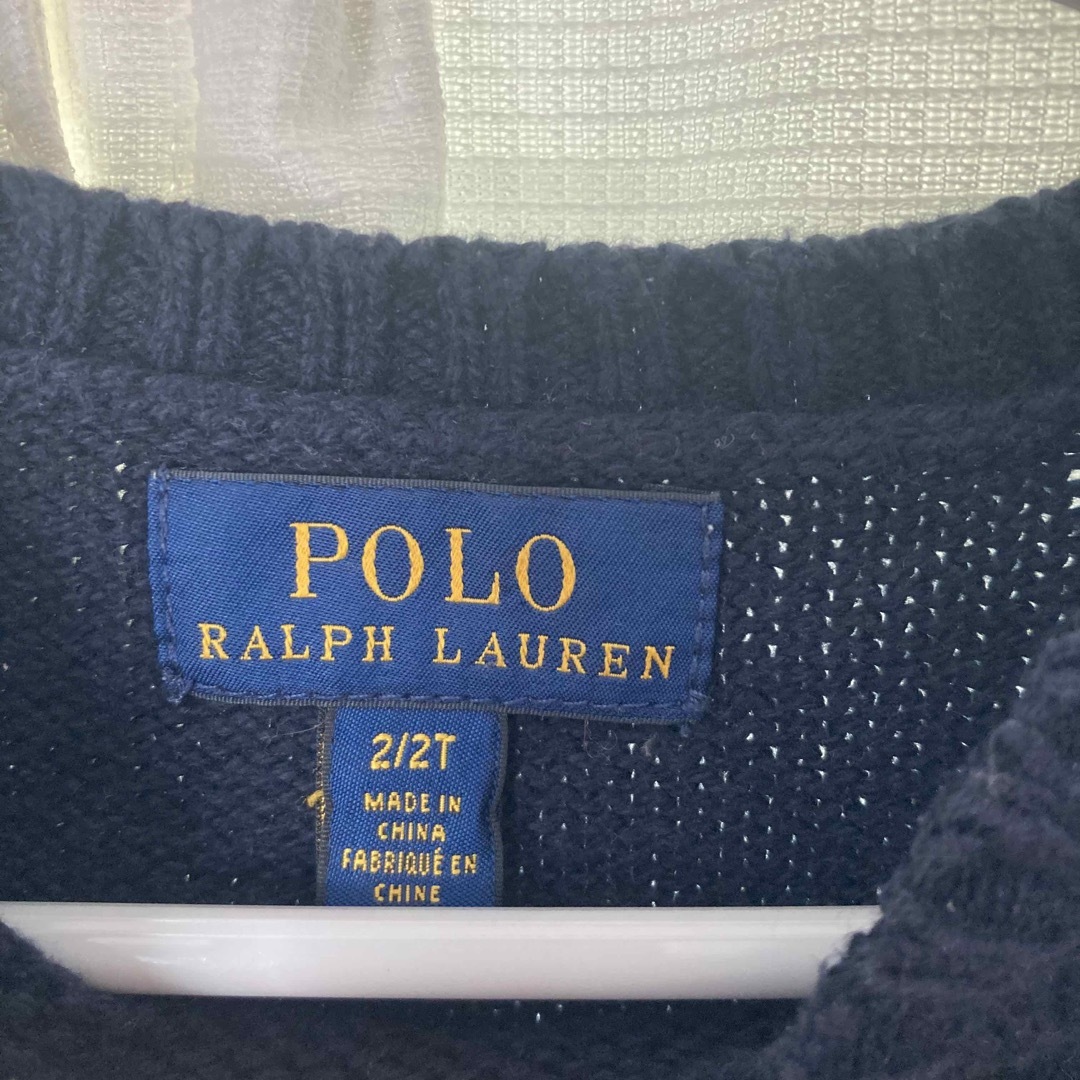 POLO RALPH LAUREN(ポロラルフローレン)のPolo ラルフローレン ポロベア ニット 2T ヴィンテージ キッズ/ベビー/マタニティのキッズ服女の子用(90cm~)(ニット)の商品写真