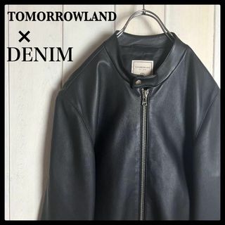 【別注】トゥモローランド×DENIM☆レザージャケット ライダース ラムスキン