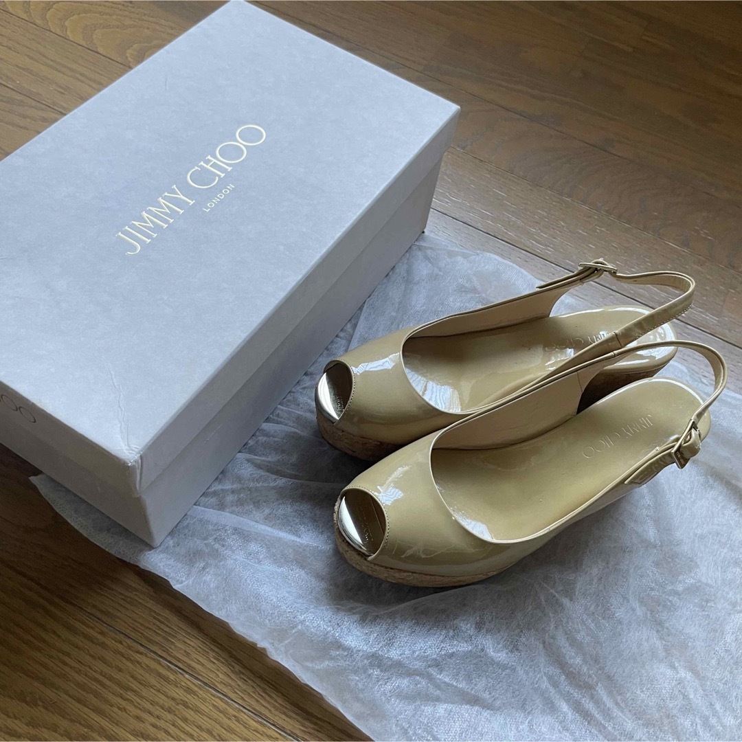 JIMMY CHOO(ジミーチュウ)のJIMMY CHOO ジミーチュウ オープントゥ・サンダル レディースの靴/シューズ(ハイヒール/パンプス)の商品写真