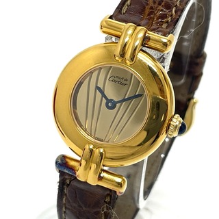 カルティエ(Cartier)のカルティエ CARTIER マスト コリゼ ヴェルメイユ 590002 クォーツ 腕時計 SS ゴールド(腕時計)