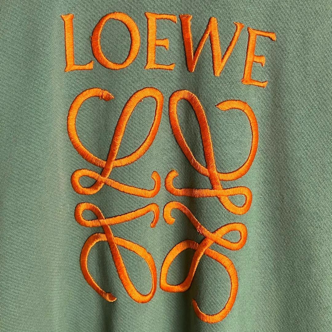 LOEWE(ロエベ)のロエベ LOEWE センター刺繍スウェット アナグラム カーキ 即完売デザイン メンズのトップス(スウェット)の商品写真