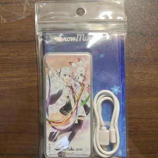 SNOW MIKU 2018 両面印刷モバイルバッテリー(バッテリー/充電器)