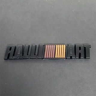 三菱 - RALLIART ラリアート 3D エンブレム　ブラック　１枚