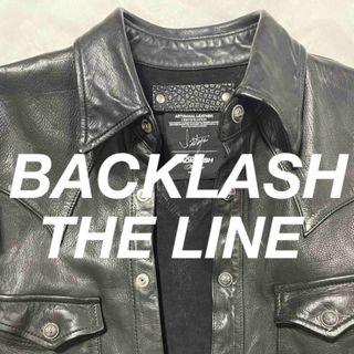 【値下げ】バックラッシュ/BACKLASH THE LINE レザーシャツ