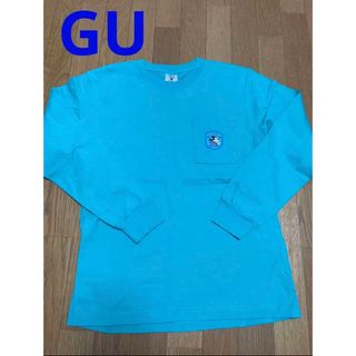 ジーユー(GU)の美品　GU ジーユー　ディズニー　ミッキー　ロンT グリーン　ブルー　長袖　厚手(Tシャツ/カットソー(七分/長袖))