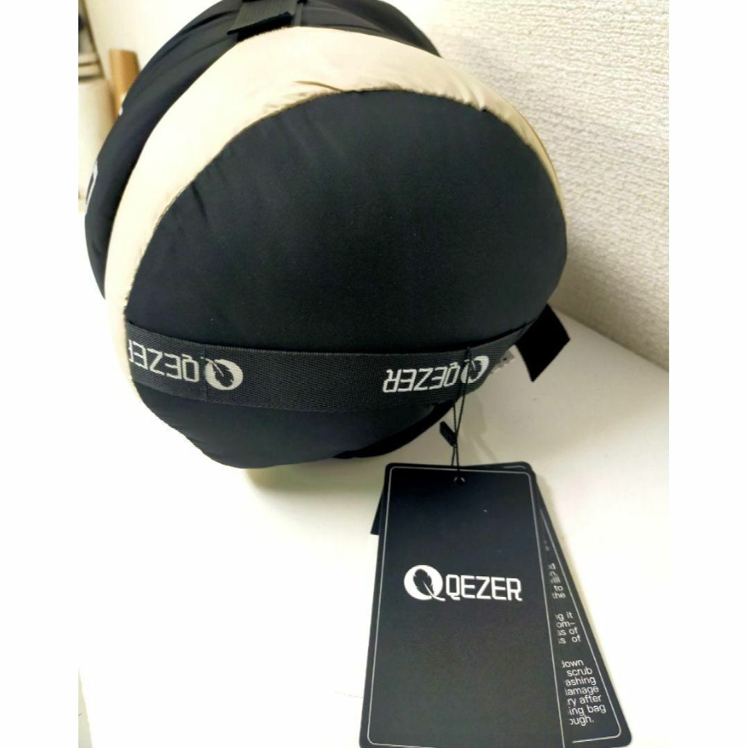 新品未使用　寝袋　QEZER　高級ダウン