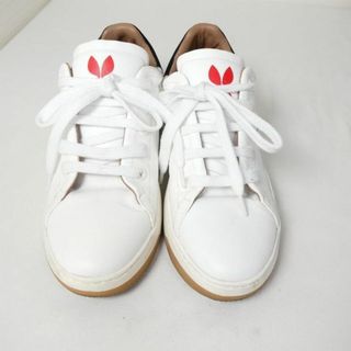 美品 F_WD フォワード レースアップ ローカット スニーカー 白 38