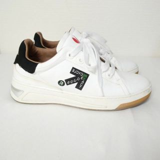 美品 F_WD フォワード レースアップ ローカット スニーカー 白 38の