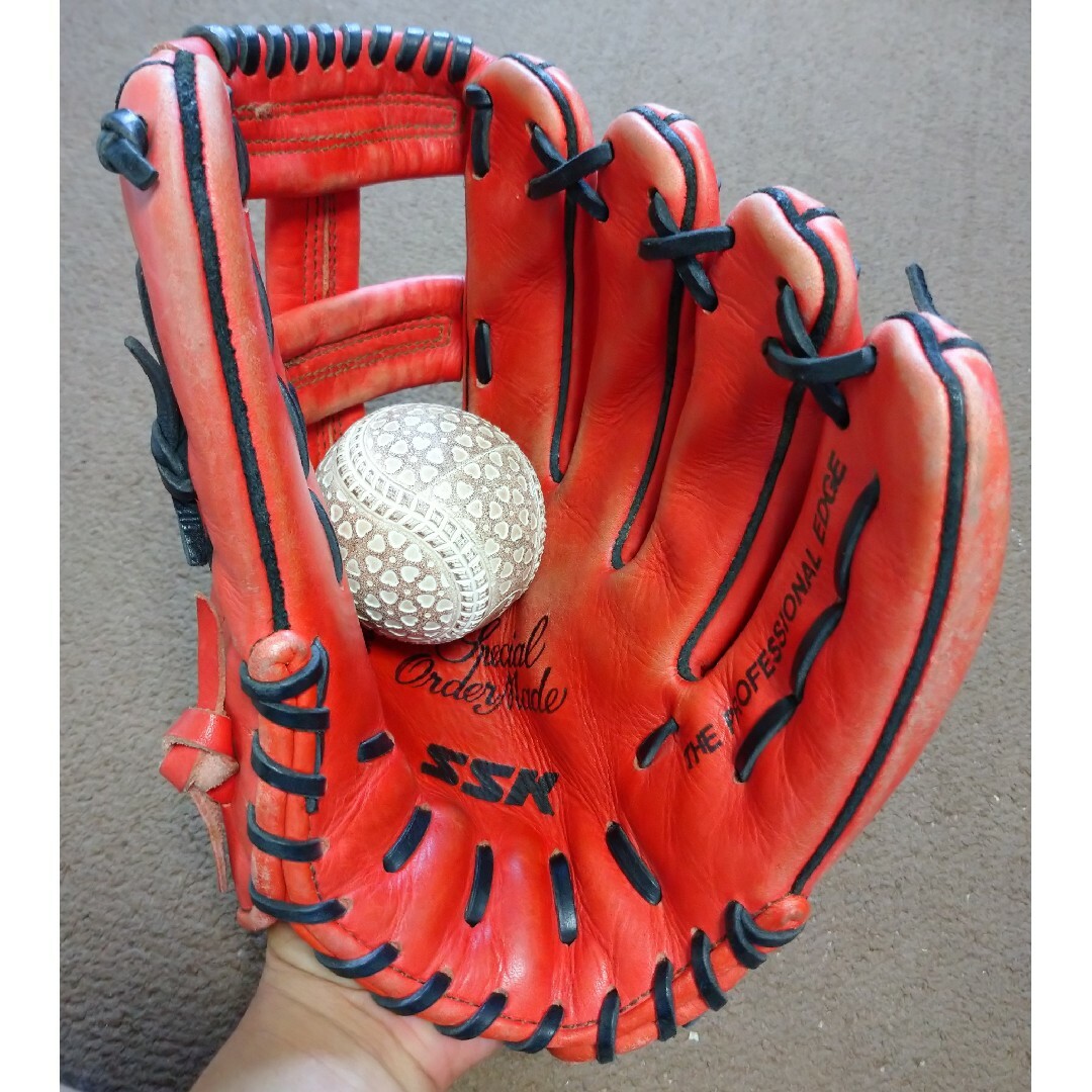 SSK(エスエスケイ)のSSK 旧ラベル オールラウンド 軟式 グローブ オーダー品 スポーツ/アウトドアの野球(グローブ)の商品写真