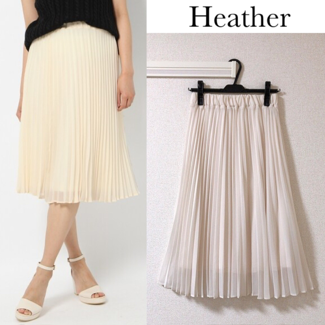 【明日までのお値下げ】Heather シフォンプリーツスカート