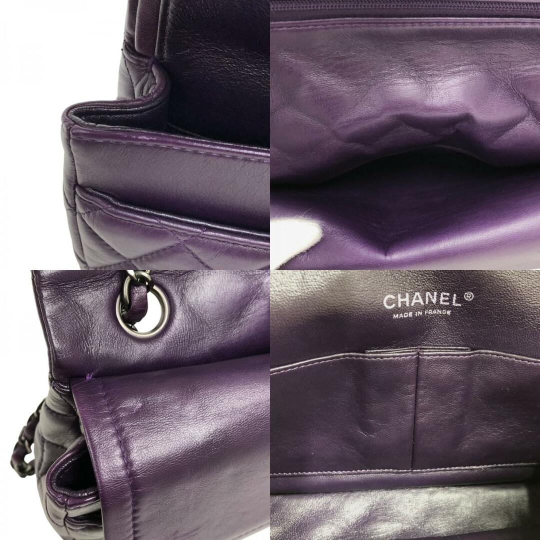 シャネル CHANEL マトラッセ25 A01112 パープル　シルバー金具 ラムスキン レディース ショルダーバッグ