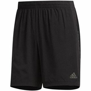 アディダス(adidas)の新品 アディダス M 軽量 光反射 快適!インナー付ランニングパンツ ブラック黒(ウェア)