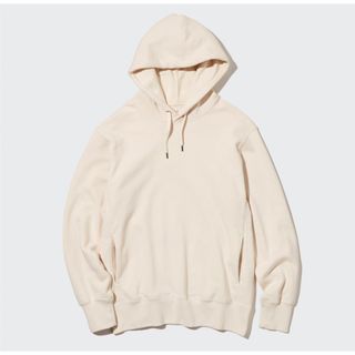 ユニクロ(UNIQLO)のユニクロ UNIQLO スウェットプルパーカ（長袖） ナチュラル(パーカー)