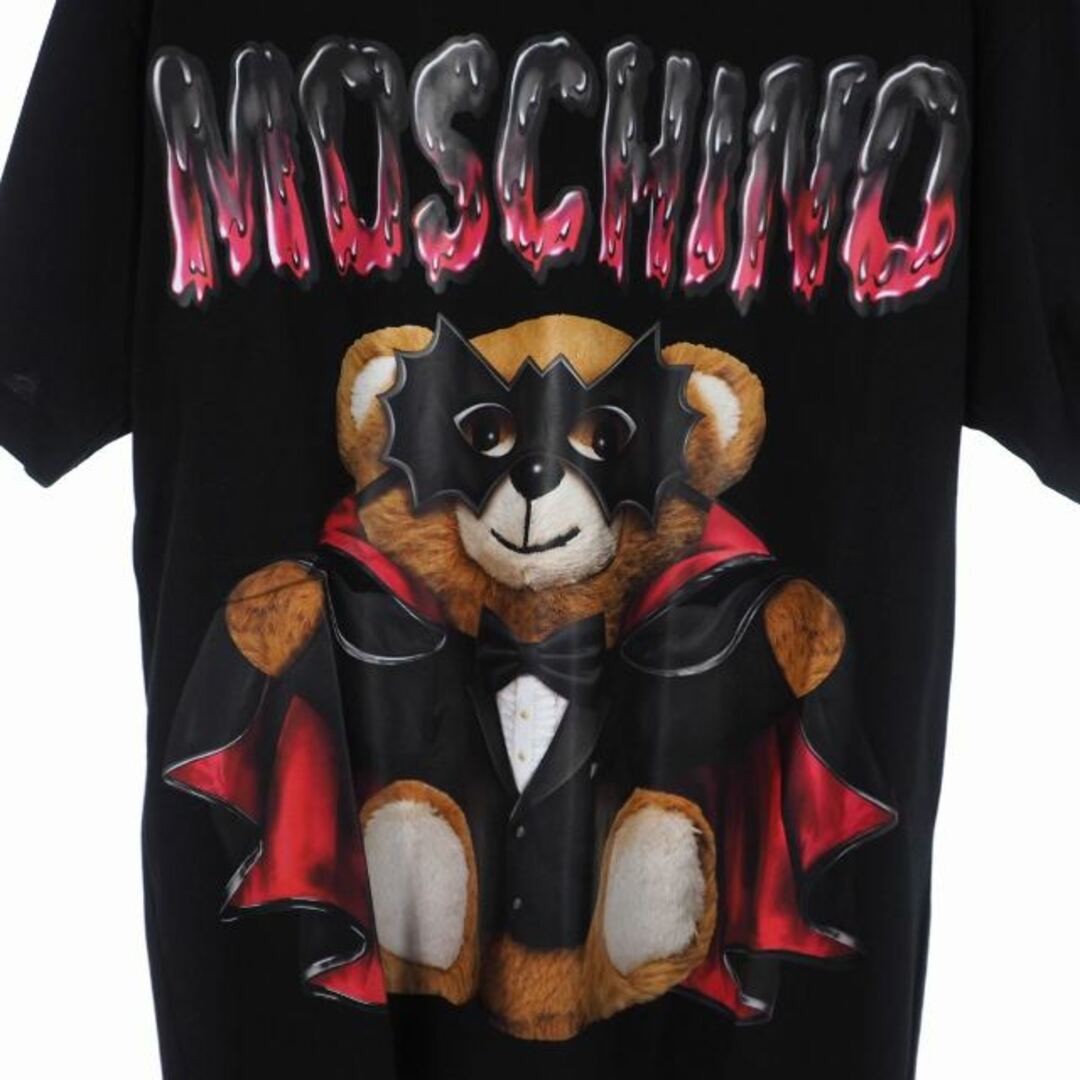 51cm身幅モスキーノ MOSCHINO 20SS バッド テディベア プリント Tシャツ