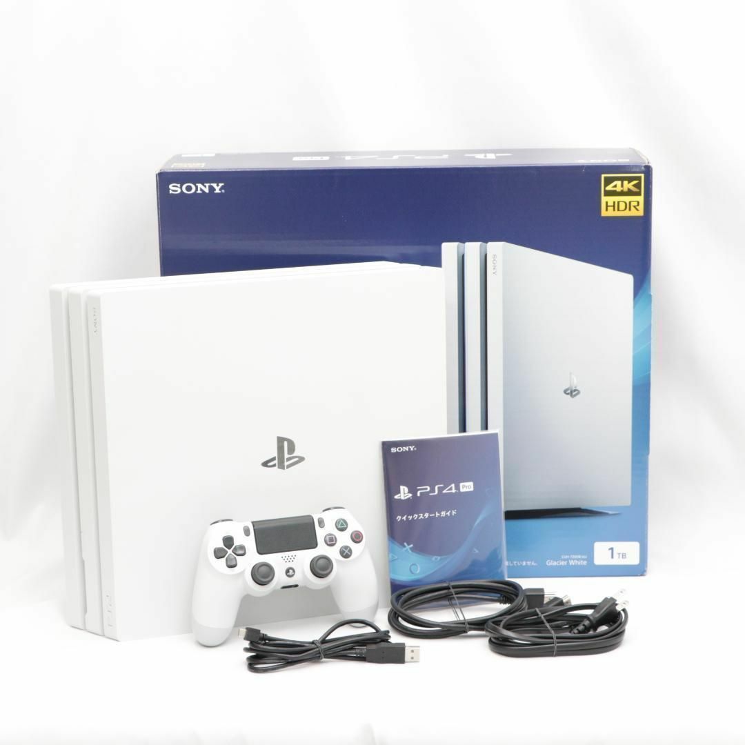 SONY PS4 pro 本体 グレイシャーホワイト CUH-7200 1TBの通販 by ...