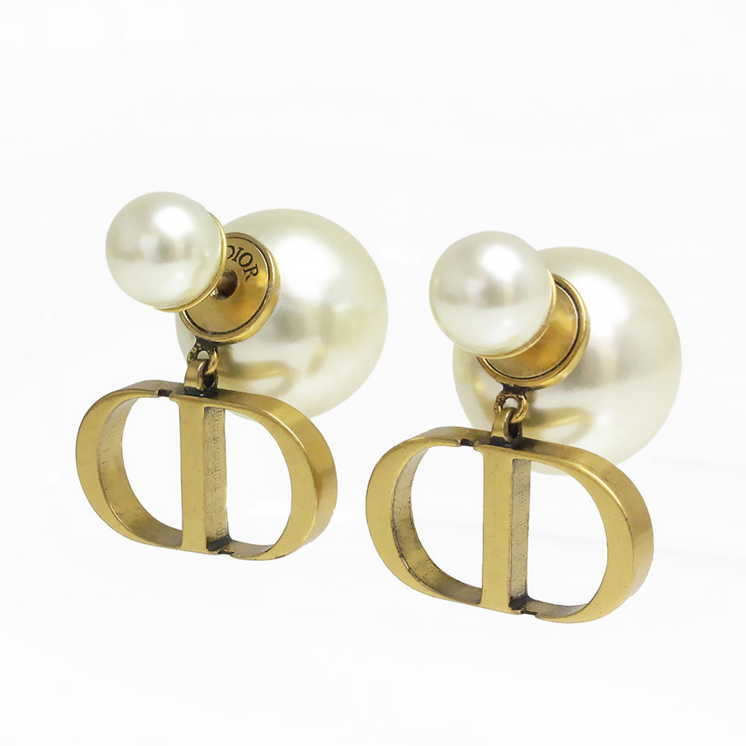 Christian Dior - クリスチャンディオール トライバル ピアス パール