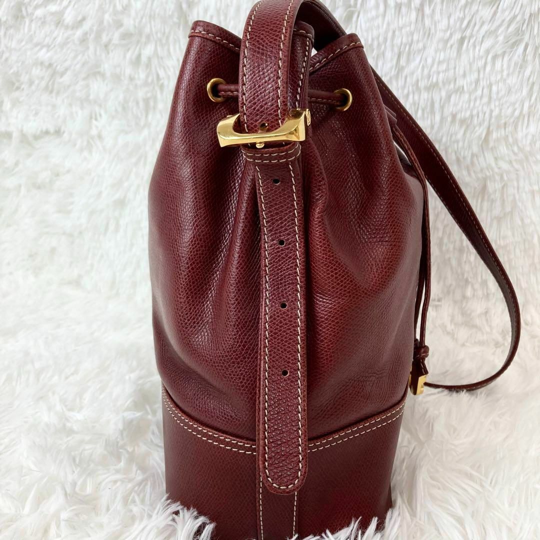 LOEWE ロエベ ショルダーバッグ アナグラム レザー 巾着 レッド | www