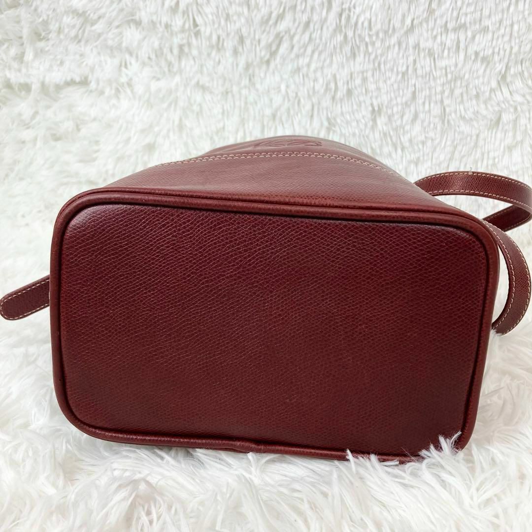 LOEWE ロエベ ショルダーバッグ アナグラム レザー 巾着 レッド | www