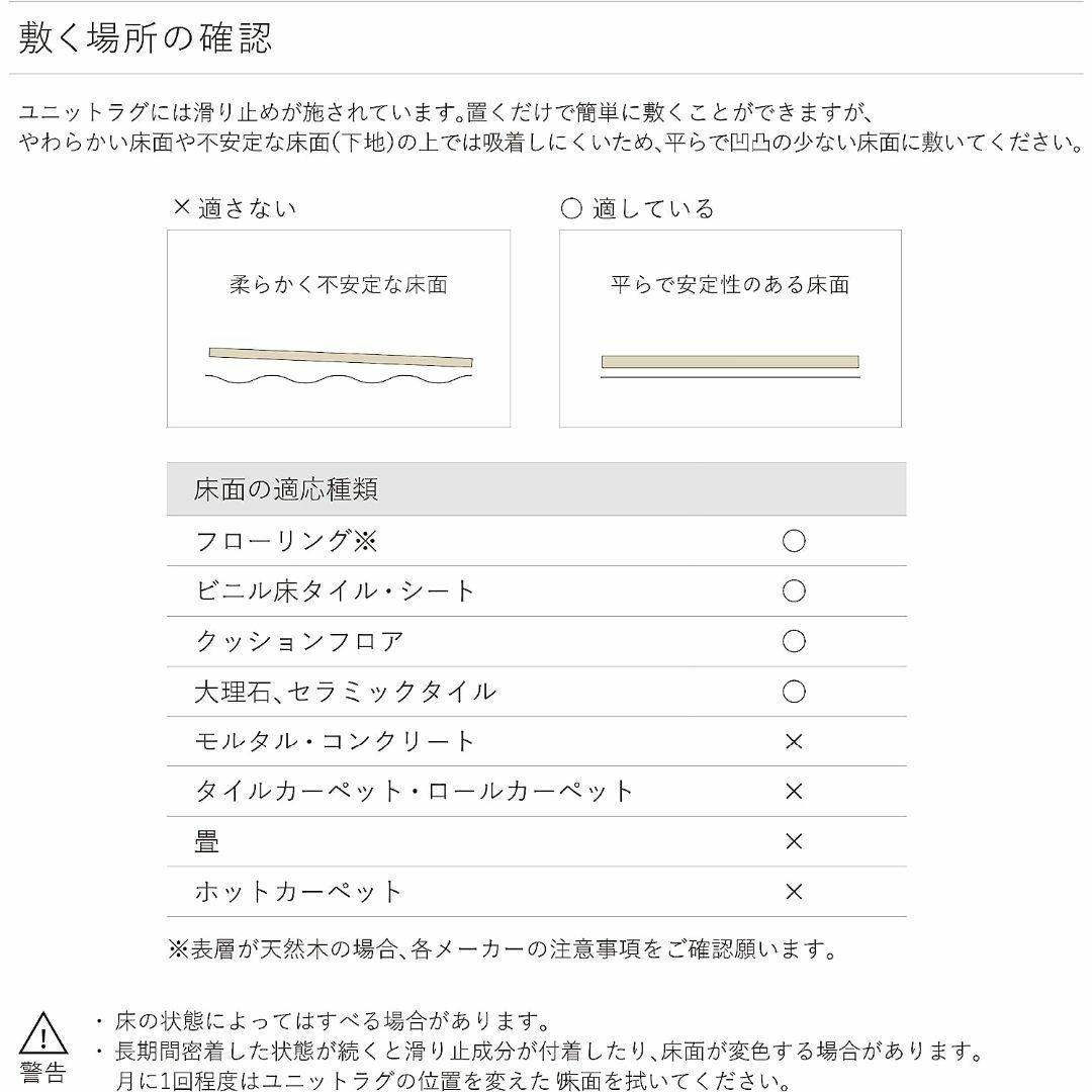 川島織物セルコン　タイルカーペット　アイボリー 6枚/50×50cm 4