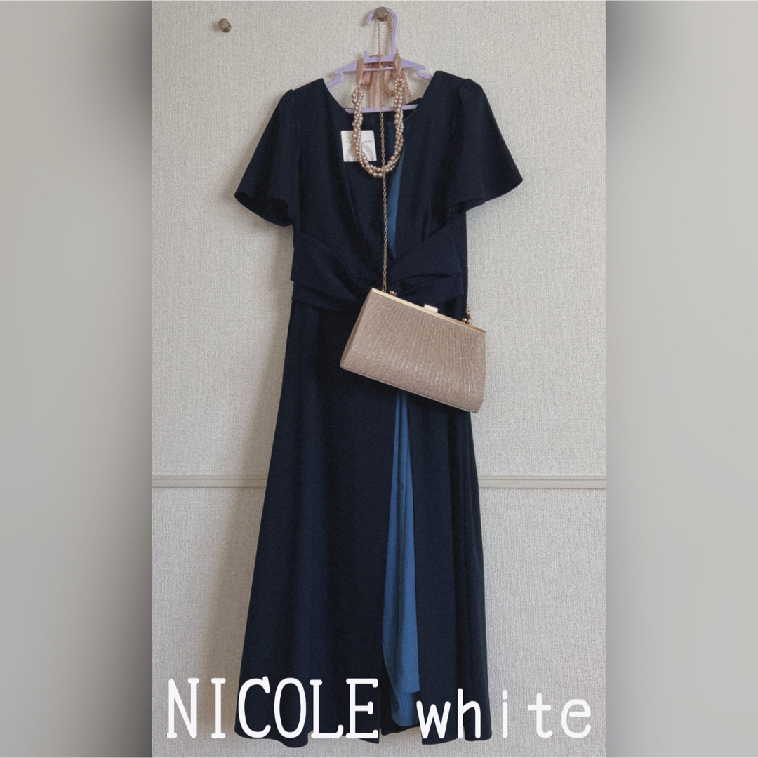 NICOLE white(ニコルホワイト)のNICOLE whiteトップス＆パンツセットアップドレス レディースのフォーマル/ドレス(その他ドレス)の商品写真