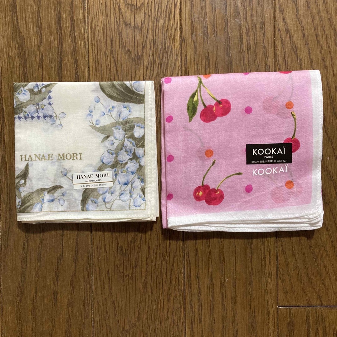 HANAE MORI(ハナエモリ)のハンカチ2枚セット レディースのファッション小物(ハンカチ)の商品写真