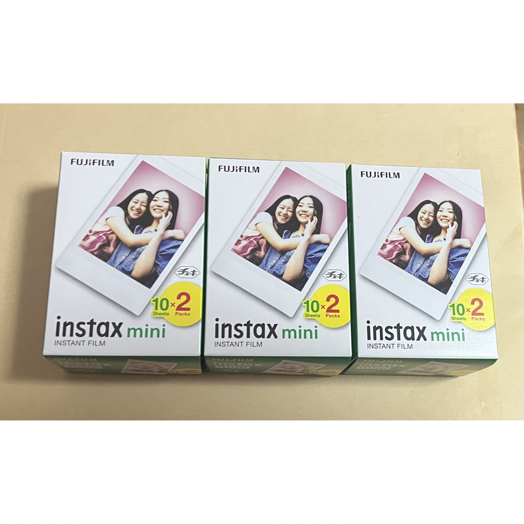 新品 チェキフィルム instax mini 2パック×3個 60枚 - フィルムカメラ