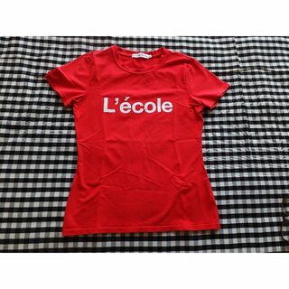 フィフィシャシュニル(FIFI CHACHNIL)のlecole desfemmes ルコルデスフェメス tシャツ 赤　M(Tシャツ(半袖/袖なし))